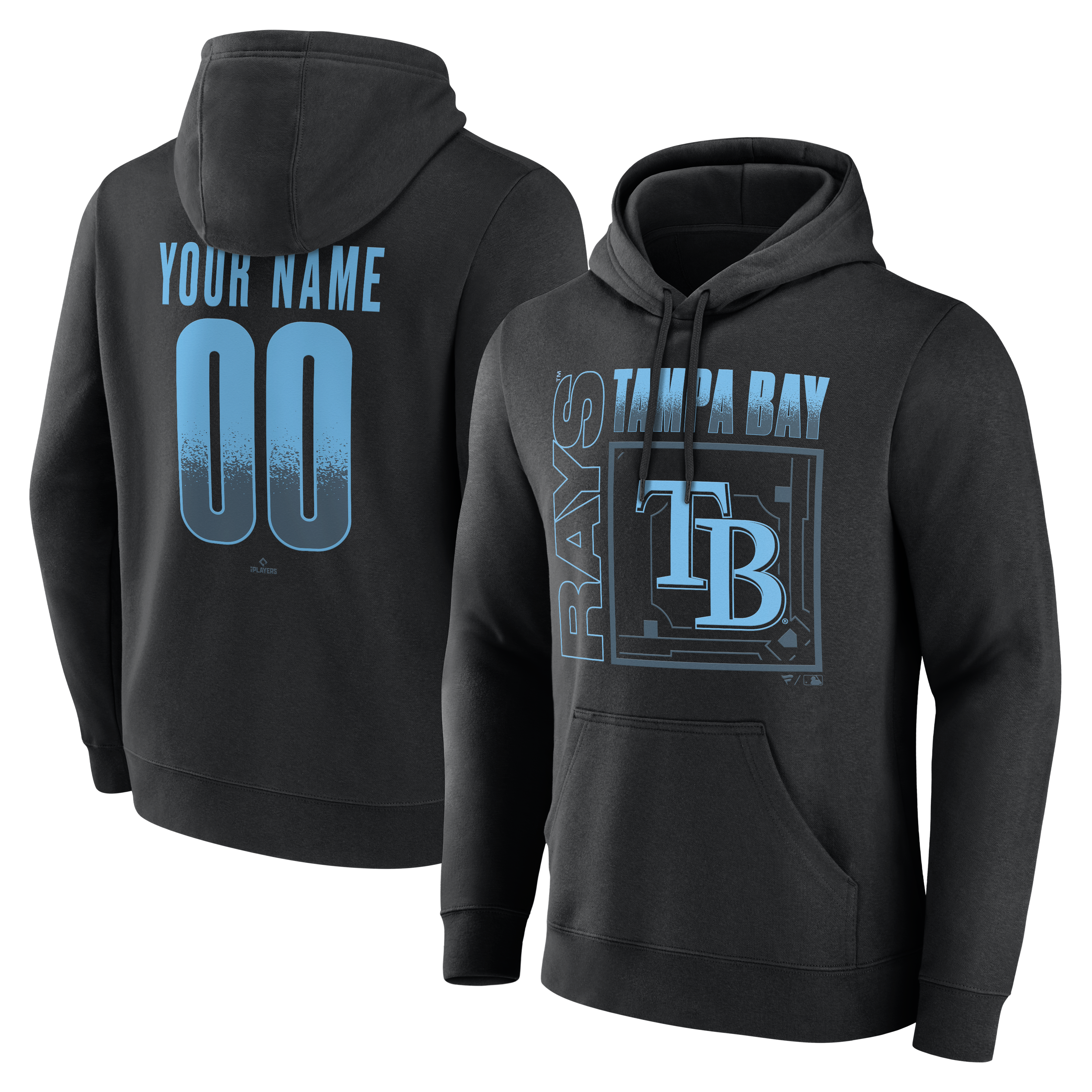 Men’s Black Tampa Bay Rays Home Field Pop Personalized Name & Number Hoodie Men’s Black Tampa Bay Rays Home Field Pop Personalized Name & Number Hoodie