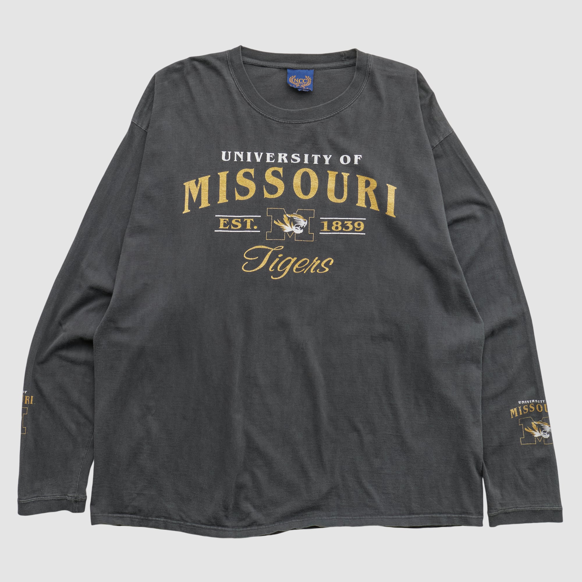 Missouri Tigers NCC Apparel 2000s Long Sleeve T-shirt - Black - 2XL by Fanatics Real Vintage