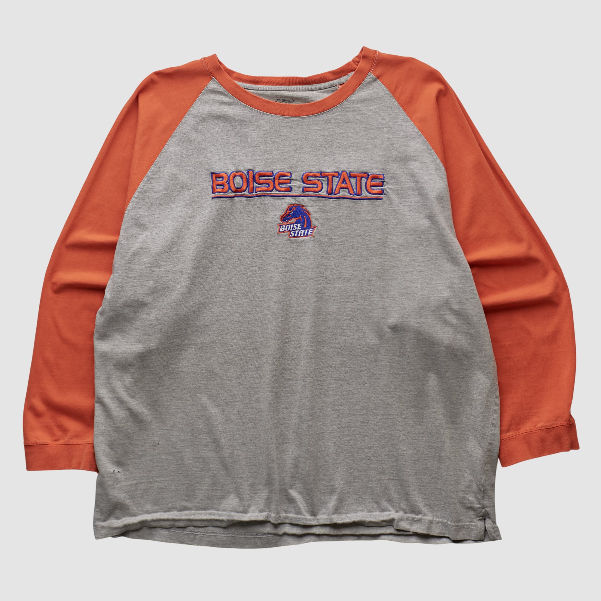Boise State Broncos 2000s Long Sleeve T-shirt - Heather Gray - 2XL by Fanatics Real Vintage