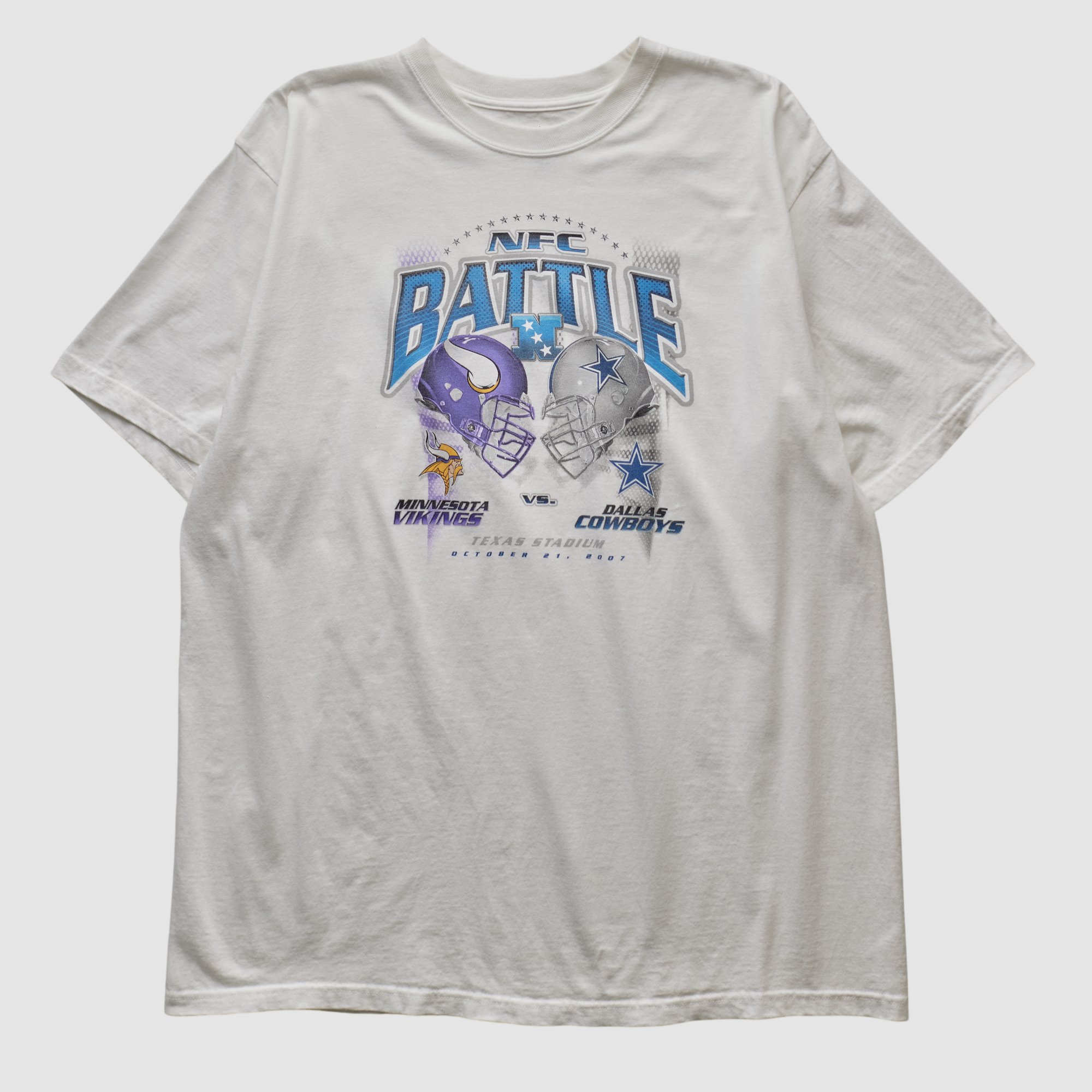 Dallas Cowboys Reebok 2007 T-shirt - White - XL by Fanatics Real Vintage