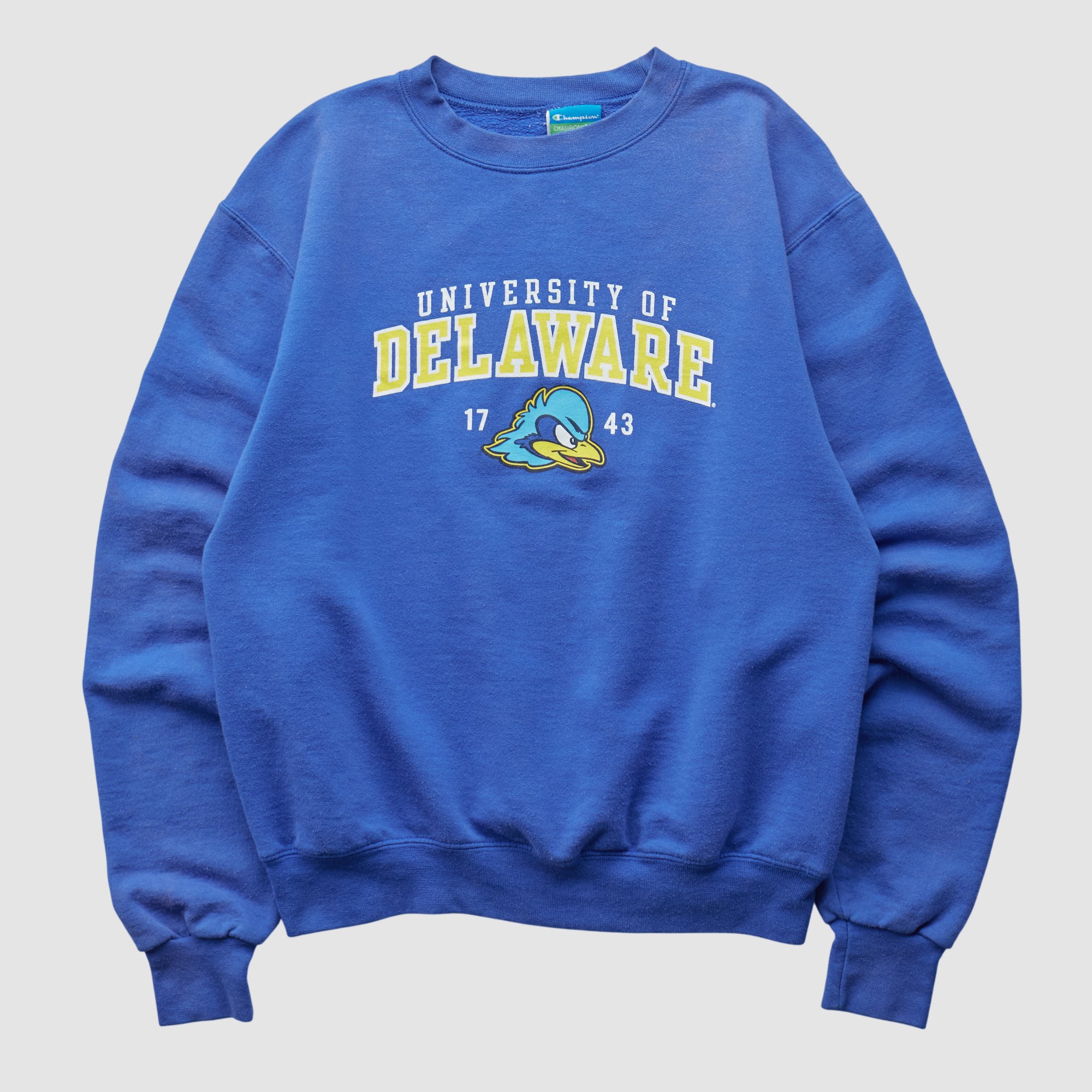 Delaware Fightin' Blue Hens Champion 2010s Pullover Sweatshirt - Blue - XXS by Fanatics Real Vintage