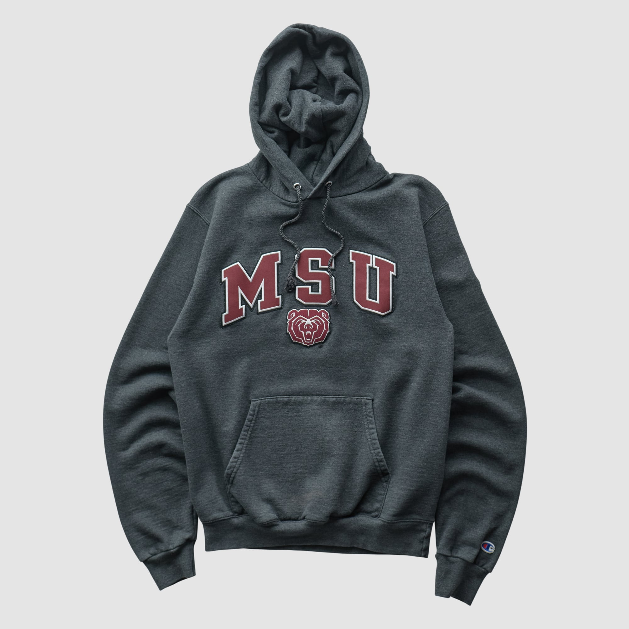 Missouri State University Bears 2010s Hooded Pullover Sweatshirt - Black - XXS by Fanatics Real Vintage