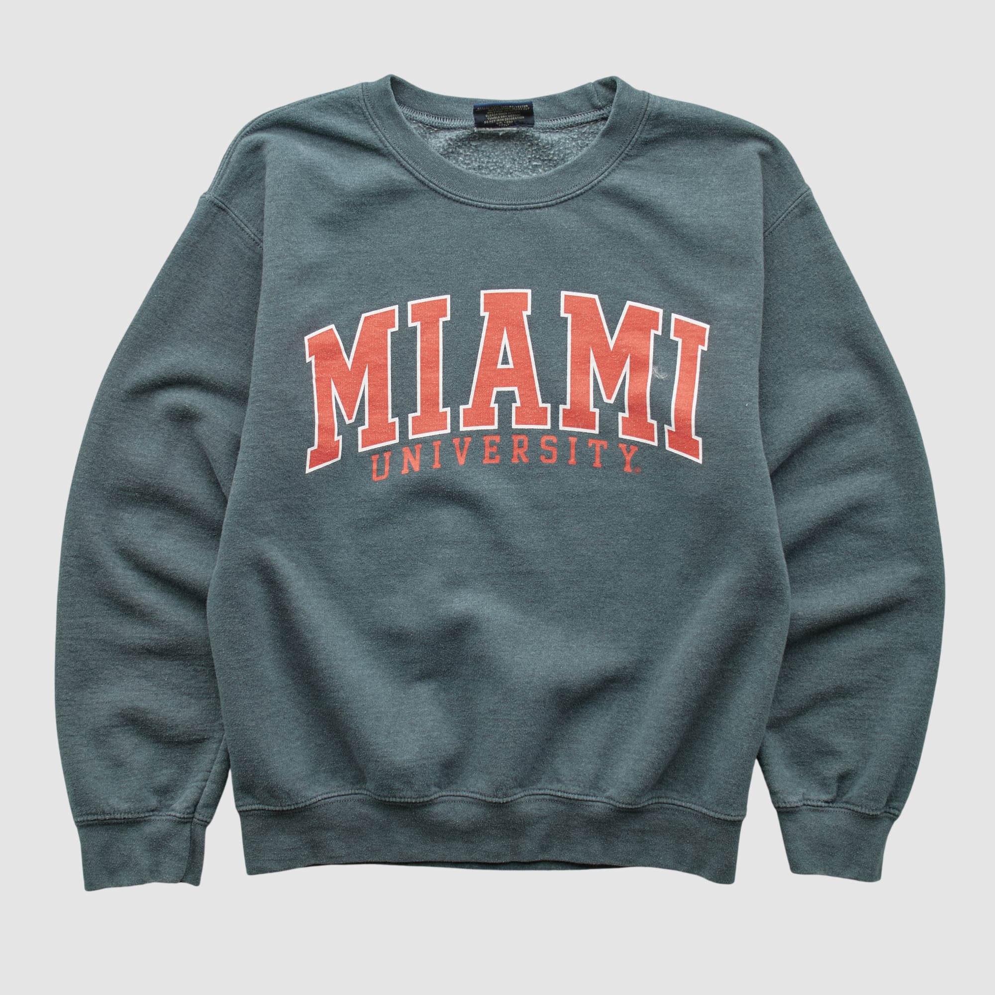 Miami University RedHawks MV Sport 2000s Pullover Sweatshirt - Gray - XXS by Fanatics Real Vintage