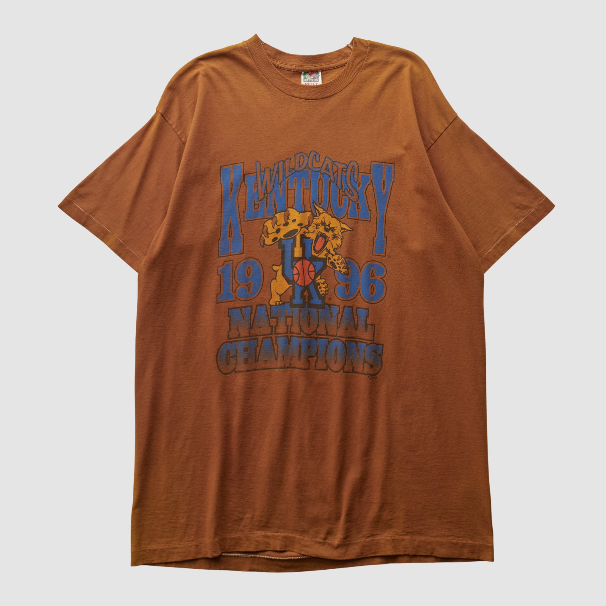 Kentucky Wildcats Fruit of The Loom 1996 T-shirt - Clay - L by Fanatics Real Vintage