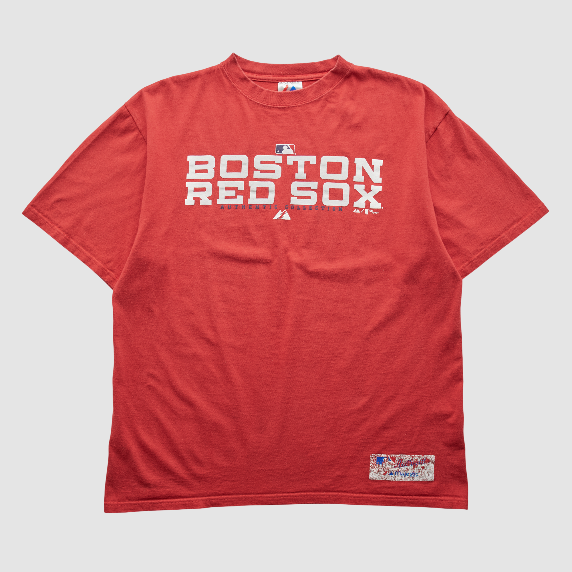 Boston Red Sox Majestic 2005 T-shirt – Red – L by Fanatics Real Vintage Boston Red Sox Majestic 2005 T-shirt – Red – L by Fanatics Real Vintage
