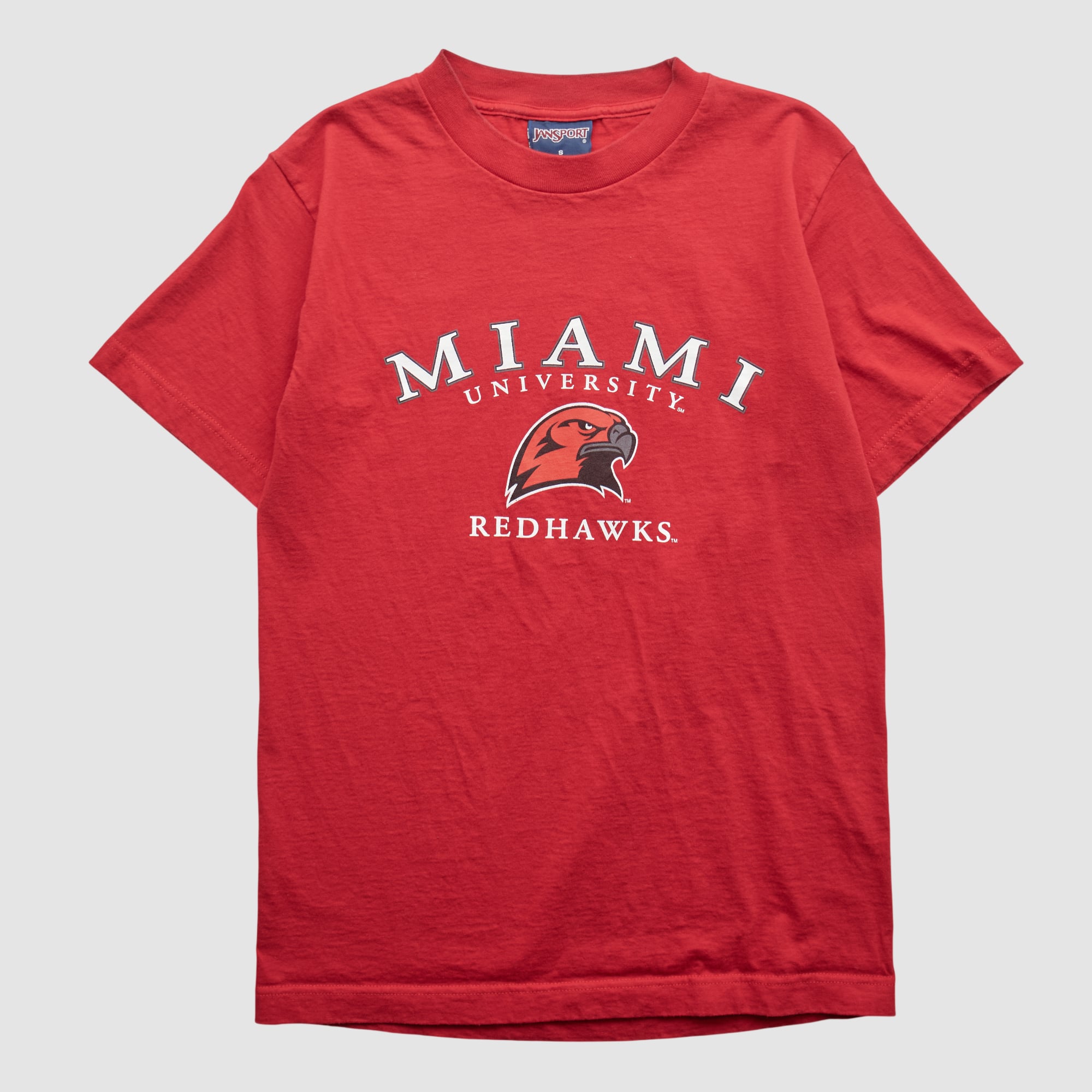 Miami University RedHawks Jansport 2000s T-shirt - Red - S by Fanatics Real Vintage