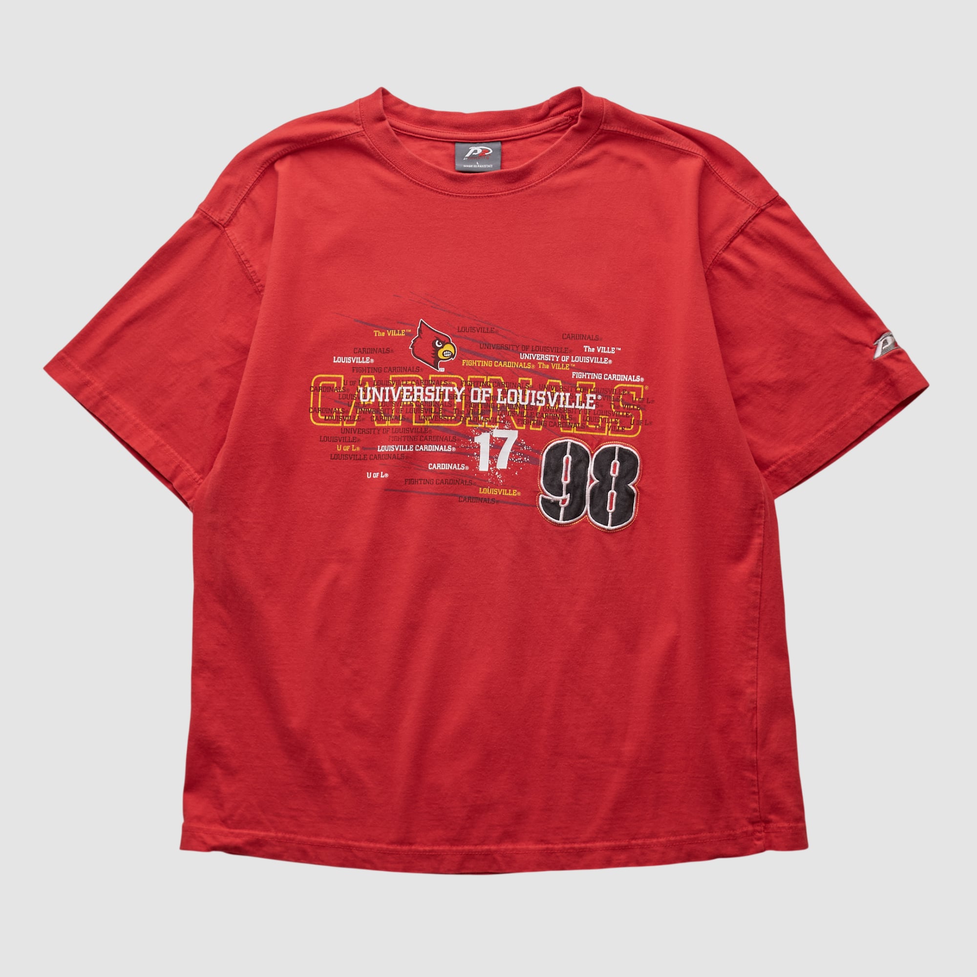 Louisville Cardinals Pro Player 2000s T-shirt - Red - M by Fanatics Real Vintage