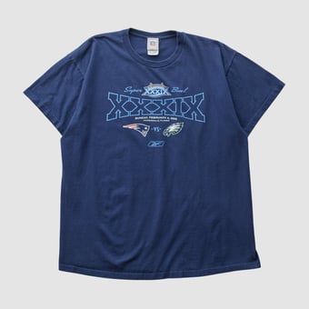 Super Bowl XXXIX NFL 2005 T-shirt - Navy - M by Fanatics Real Vintage