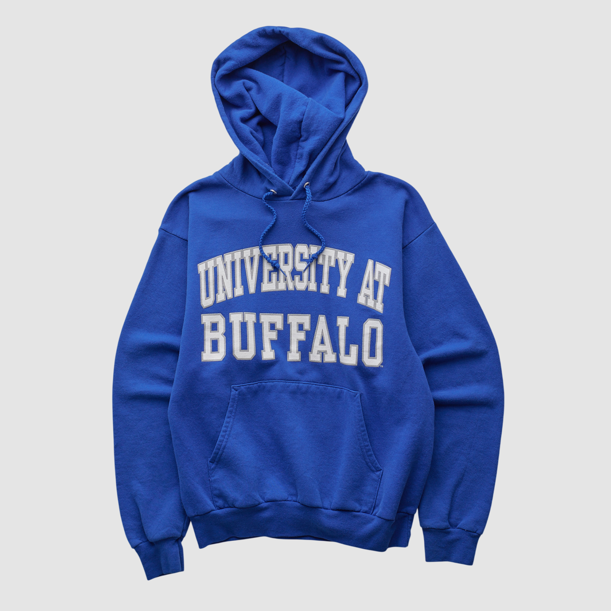 Buffalo Bulls Hanes 2000s Hooded Pullover Sweatshirt - Blue - XXS by Fanatics Real Vintage