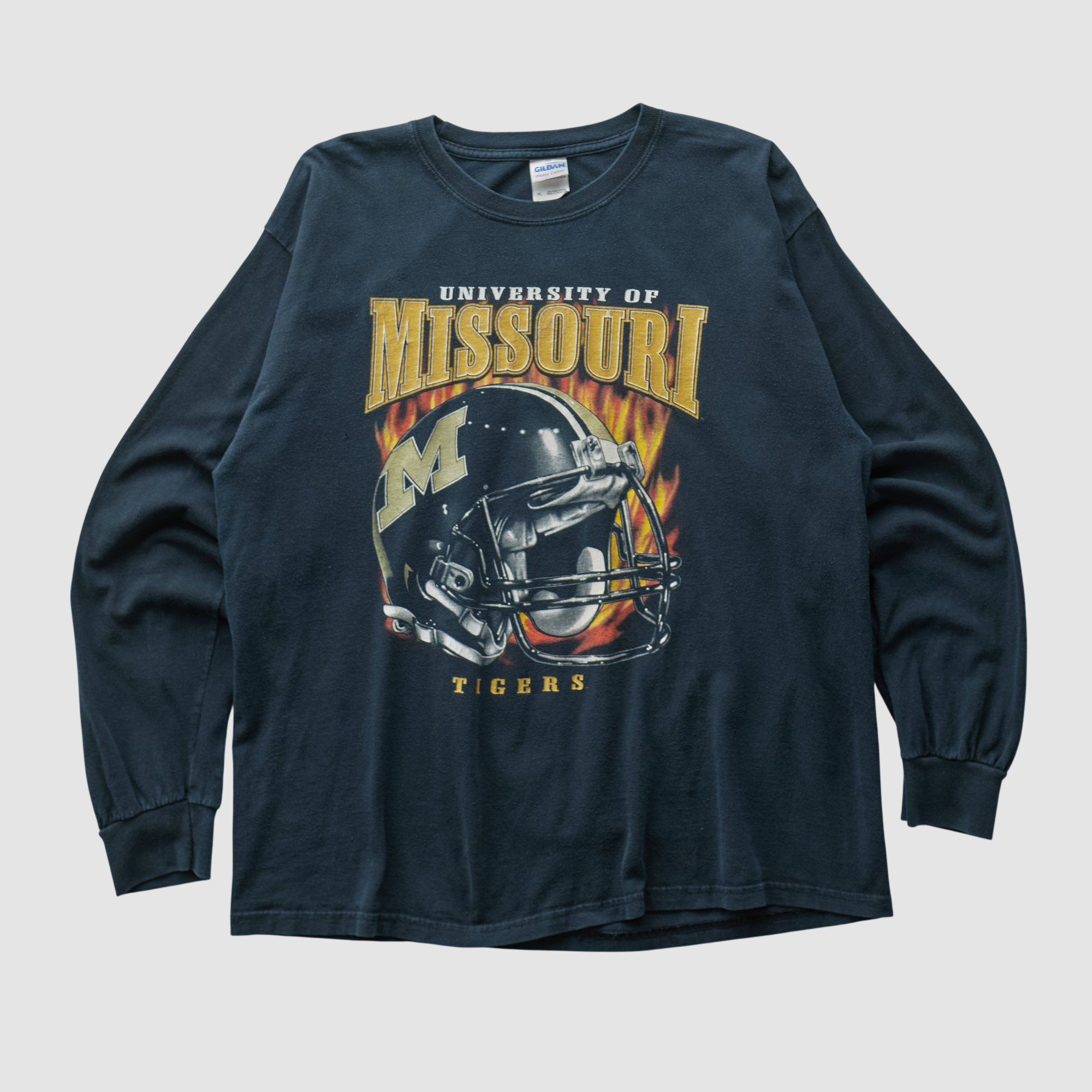 Missouri Tigers Gildan 2000s Long Sleeve T-shirt - Black - XL by Fanatics Real Vintage