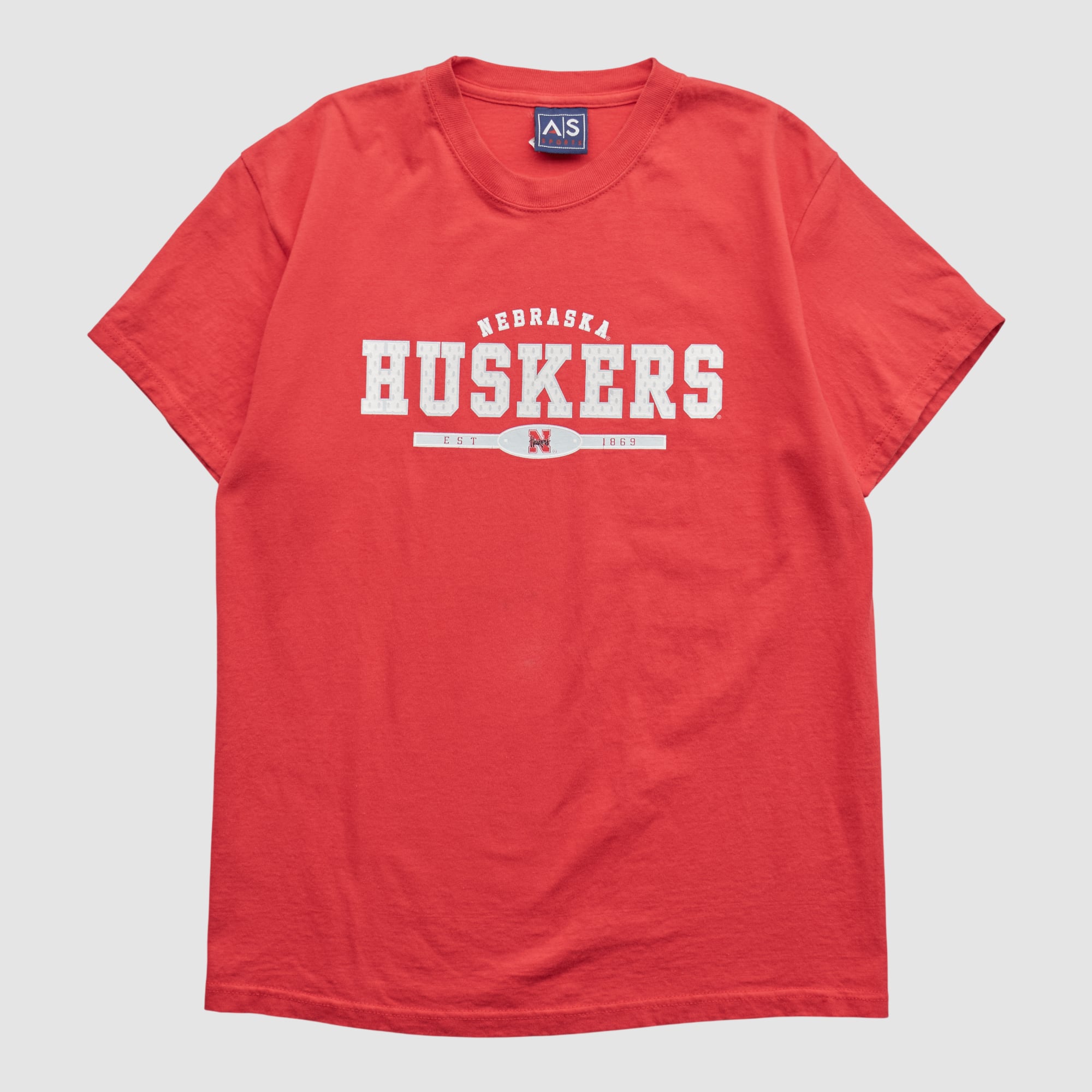Nebraska Huskers AS Sports 2000s T-shirt - Red - S by Fanatics Real Vintage