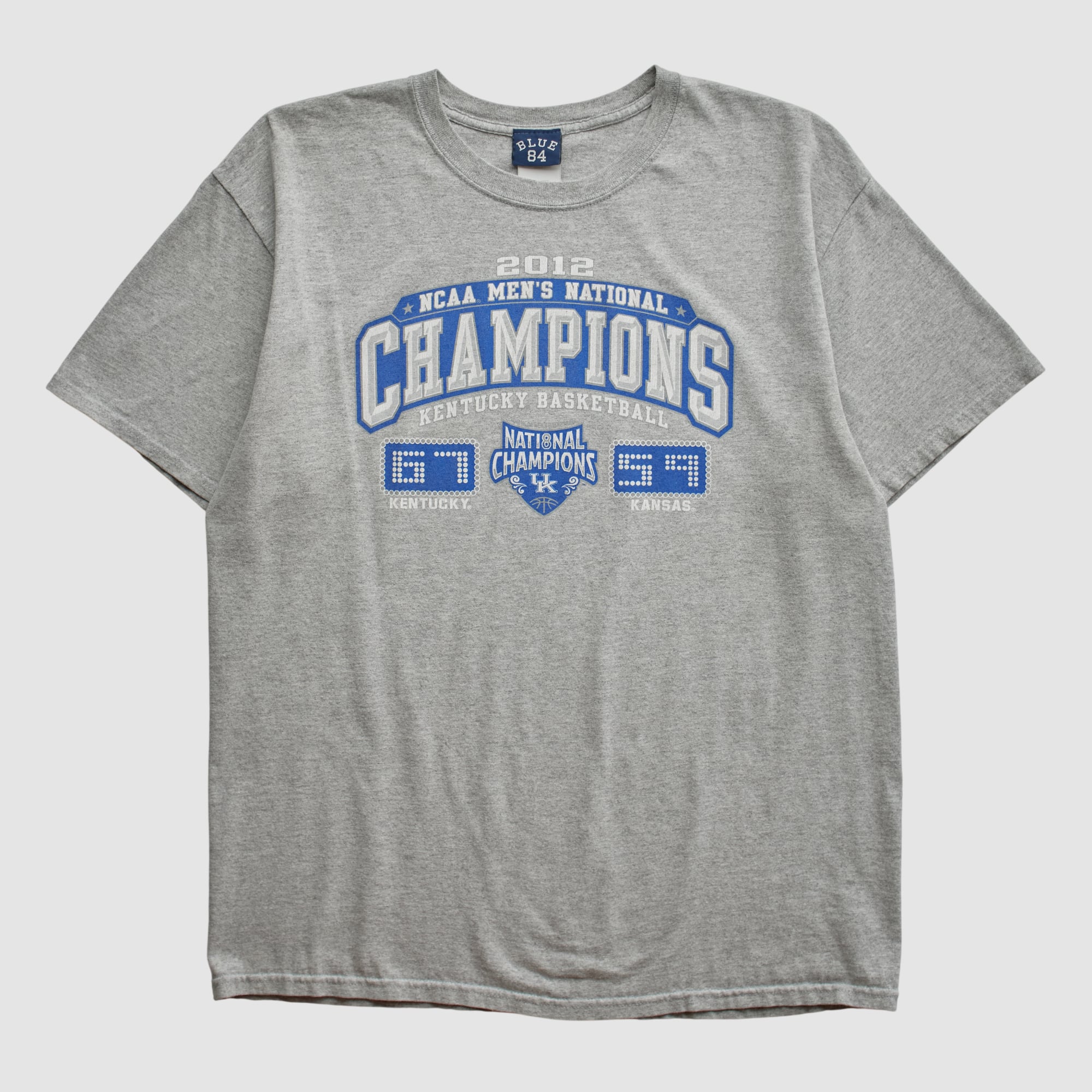 Kentucky Wildcats Blue 84 2012 T-shirt - Heather Gray - S by Fanatics Real Vintage