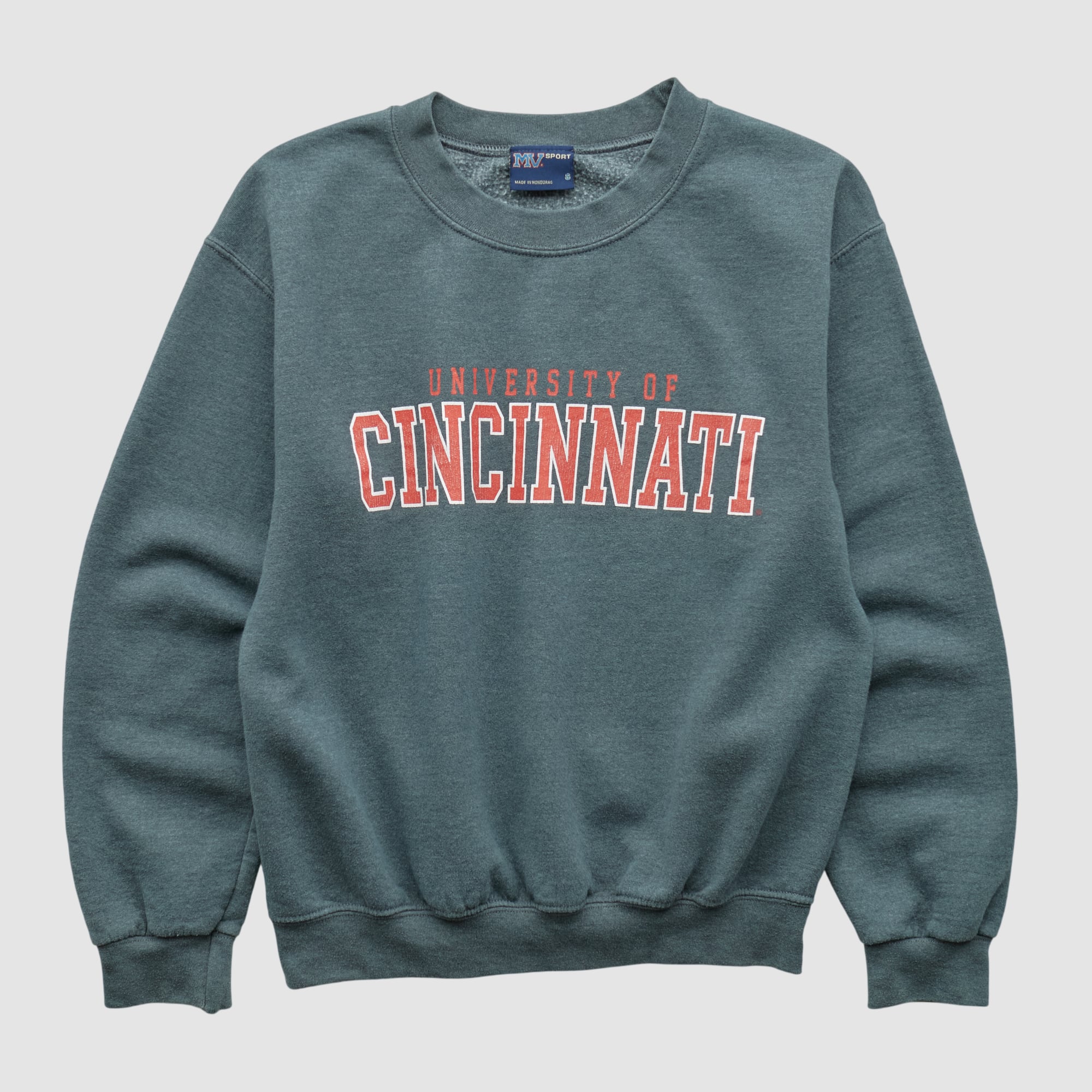 Cincinnati Bearcats MV Sport 2000s Pullover Sweatshirt - Charcoal - XXS by Fanatics Real Vintage
