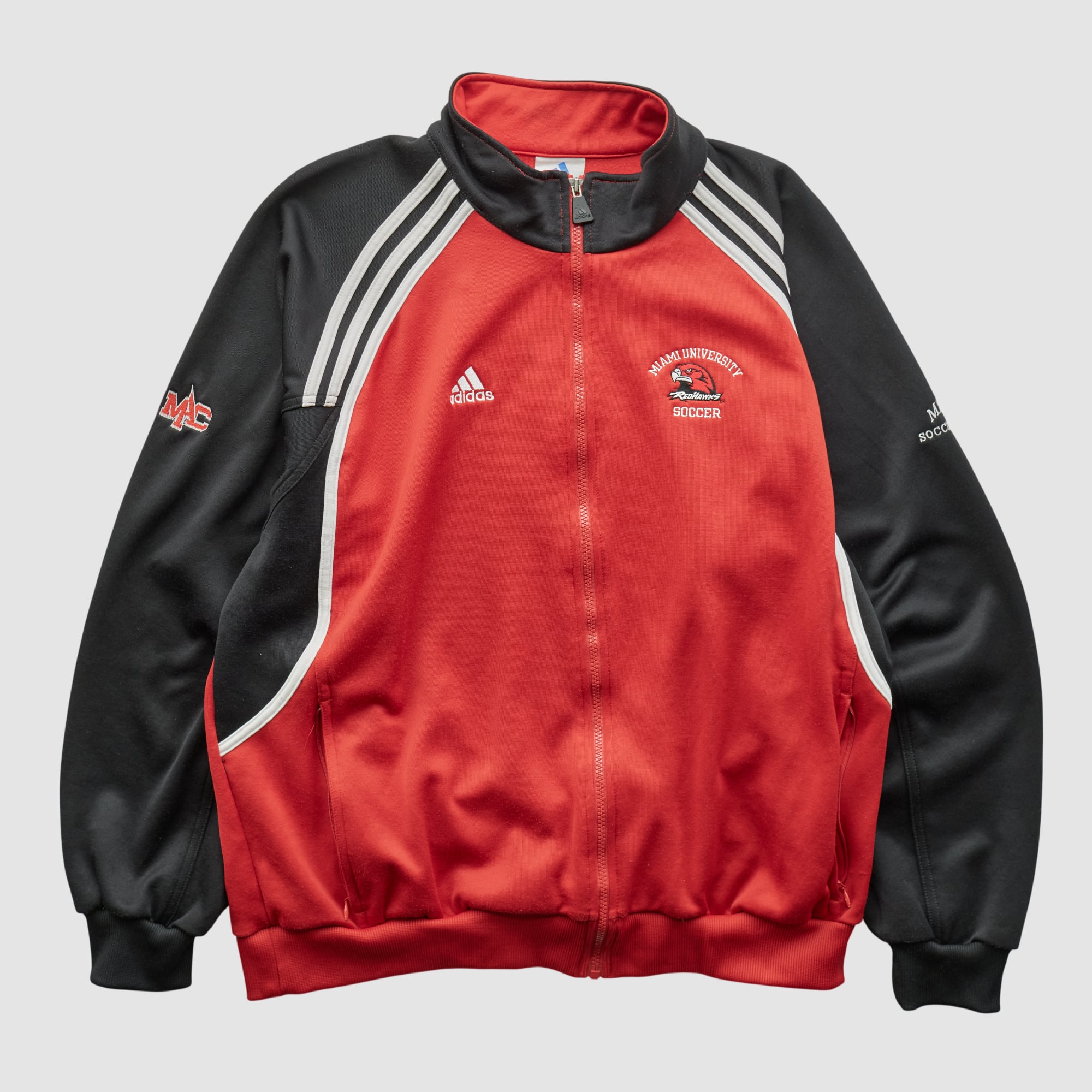 Miami University RedHawks Adidas 2000s Sweatshirt - Red - L by Fanatics Real Vintage