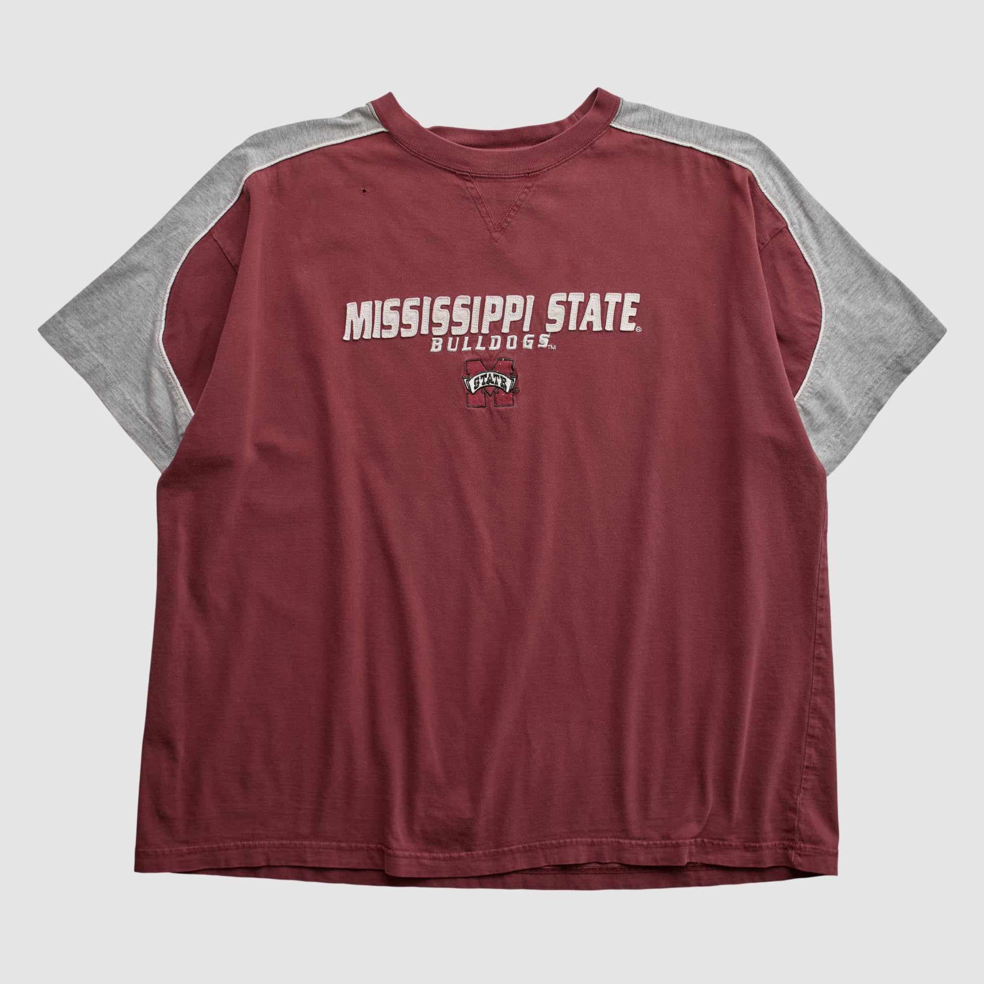 Mississippi State Bulldogs CADRE 2000s T-shirt - Maroon - 2XL by Fanatics Real Vintage