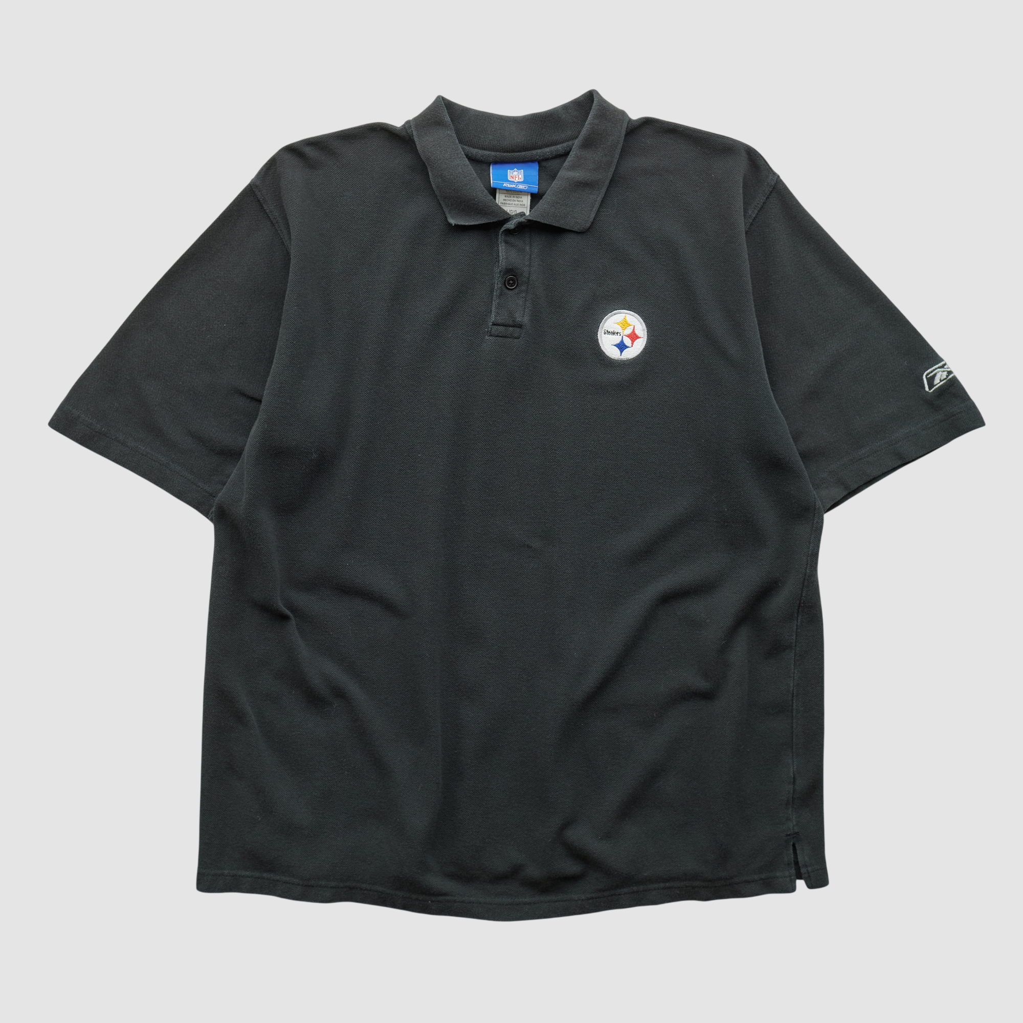 Pittsburgh Steelers NFL 2000s Polo – Black – 2XL by Fanatics Real Vintage Pittsburgh Steelers NFL 2000s Polo – Black – 2XL by Fanatics Real Vintage