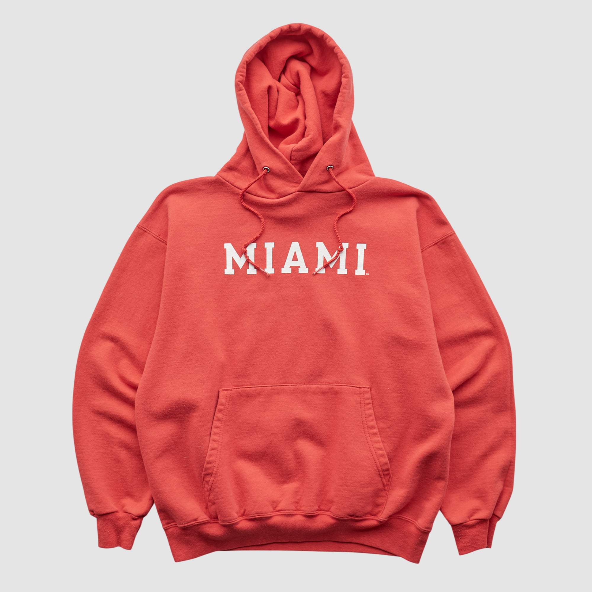 Miami University RedHawks Champion 2000s Hooded Pullover Sweatshirt - Red - XXS by Fanatics Real Vintage
