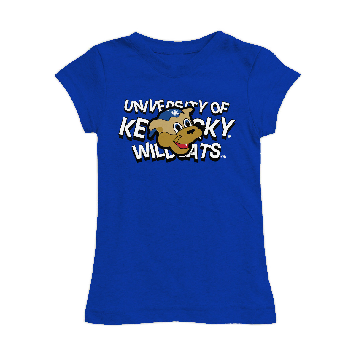 Girls Youth Vive La Fete Royal Kentucky Wildcats Mascot & Name Fitted T-Shirt Girls Youth Vive La Fete Royal Kentucky Wildcats Mascot & Name Fitted T-Shirt