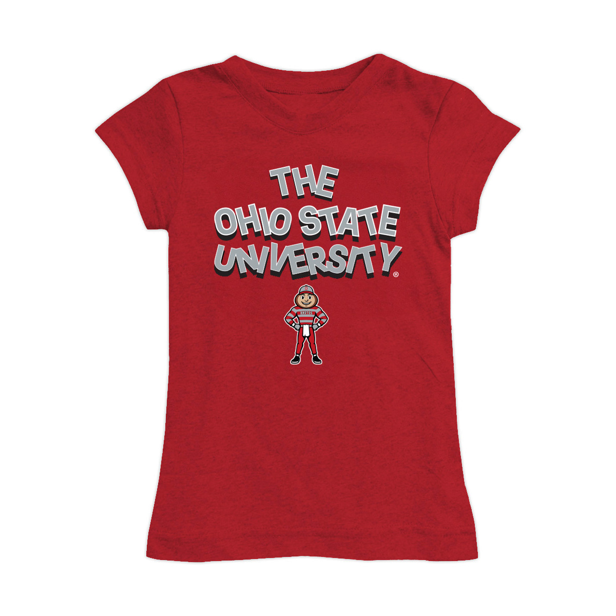 Girls Toddler Vive La Fete Scarlet Ohio State Buckeyes Mascot & Name Fitted T-Shirt Girls Toddler Vive La Fete Scarlet Ohio State Buckeyes Mascot & Name Fitted T-Shirt