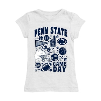 Girls Youth Vive La Fete White Penn State Nittany Lions All-Star Game Day Sports Fitted T-Shirt