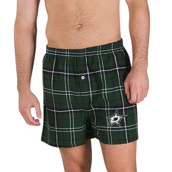 Men's Concepts Sport Hunter Green Dallas Stars Ultimate Flannel Boxers
