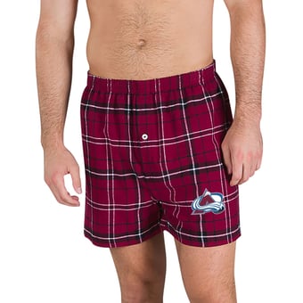 Men's Concepts Sport Maroon Colorado Avalanche Ultimate Flannel Boxers