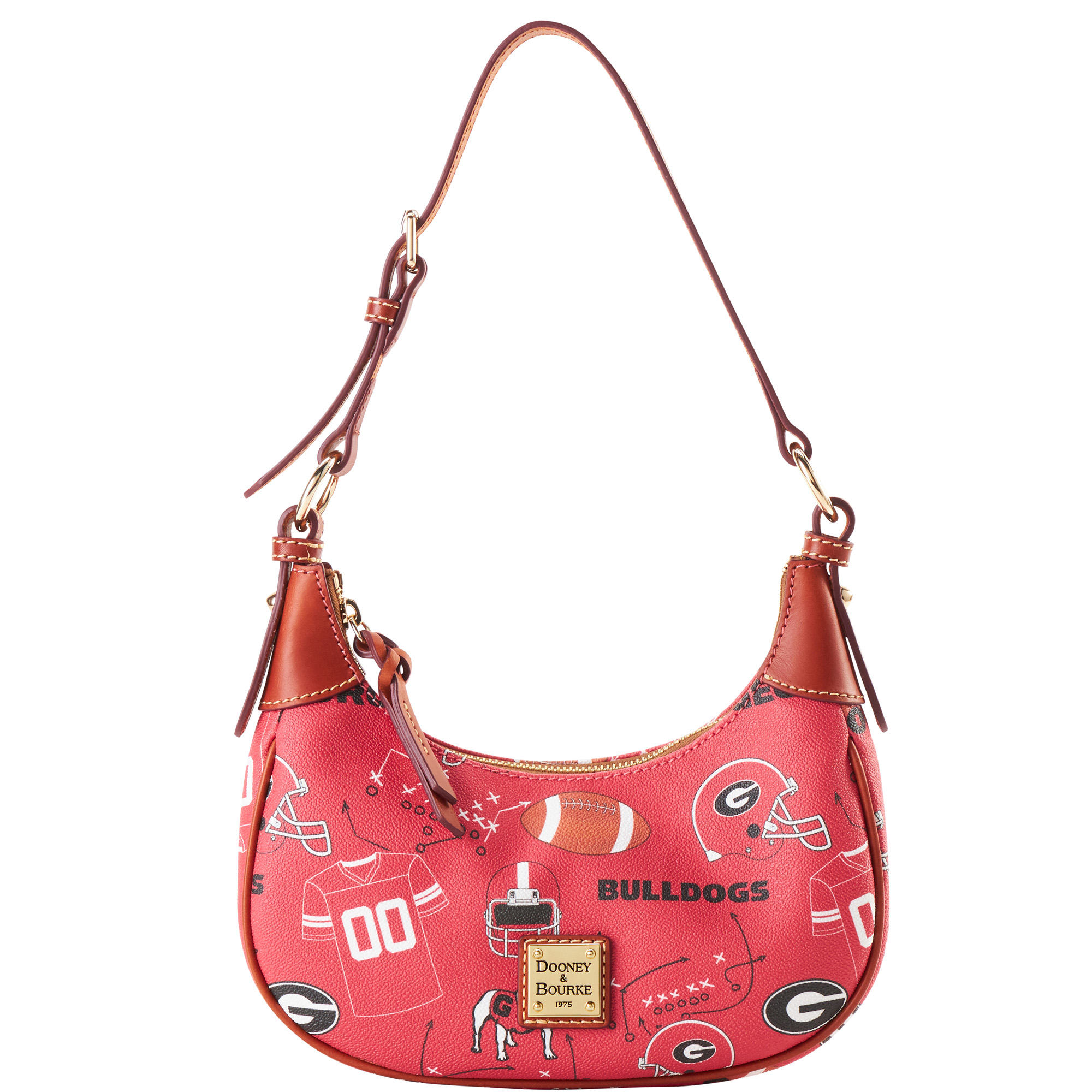 Women's Dooney & Bourke Georgia Bulldogs Slouchy Shoulder Bag