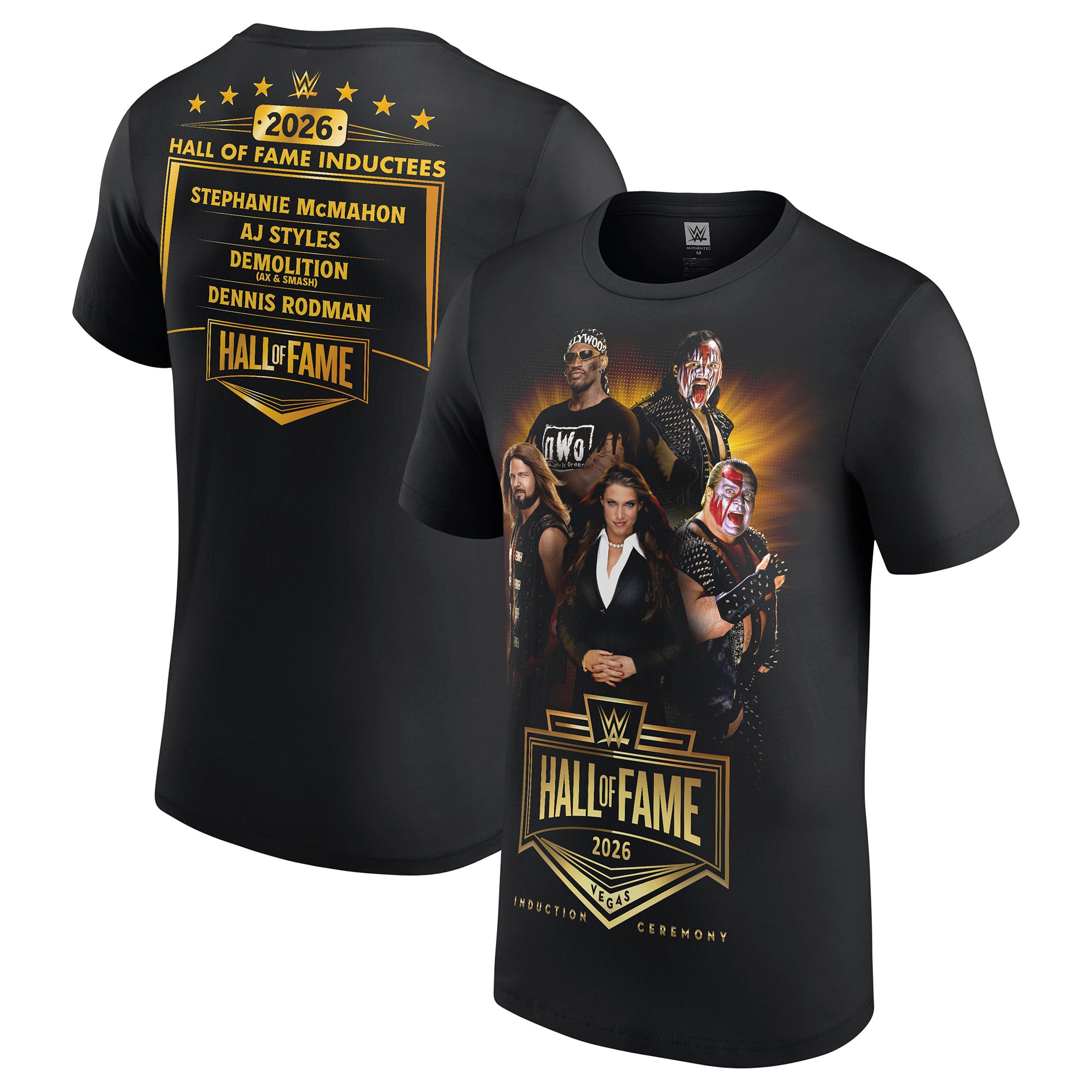 Men's Black WWE Hall of Fame 2026 Class T-Shirt