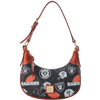Women's Dooney & Bourke Las Vegas Raiders Slouchy Shoulder Bag