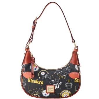 Women's Dooney & Bourke Pittsburgh Steelers Slouchy Shoulder Bag