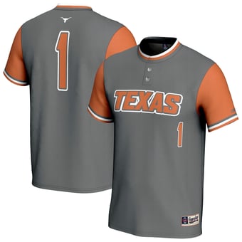 Youth GameDay Greats Gray Texas Longhorns Lightweight Softball Fashion Jersey