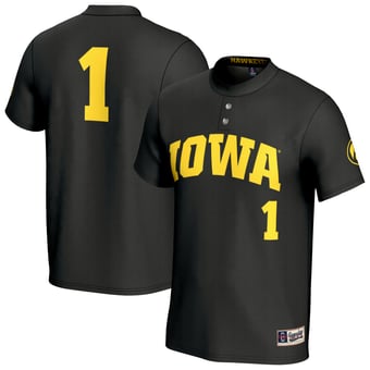 Youth GameDay Greats Black Iowa Hawkeyes Lightweight Softball Fashion Jersey