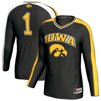 Unisex GameDay Greats Black Iowa Hawkeyes Lightweight Collegiate Volleyball Fashion Jersey