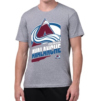 Men's Starter Gray Colorado Avalanche Logo Zoom T-Shirt