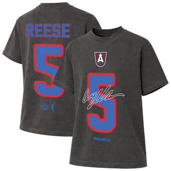 Unisex round21 Angel Reese Charcoal Atlanta Dream Motion Name & Number T-Shirt