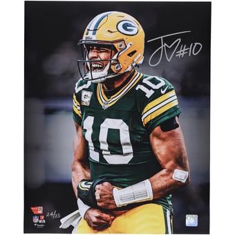 Jordan Love Green Bay Packers Autographed 16" x 20" Unleashed Spotlight Photograph - Limited Edition of 25