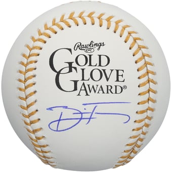 Brice Turang Milwaukee Brewers Autographed Gold Glove Logo Baseball