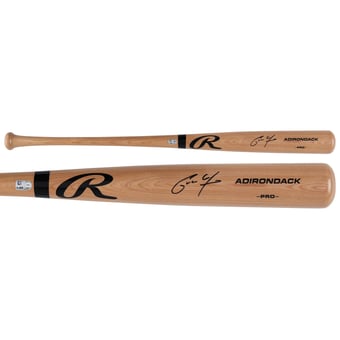 Christian Yelich Milwaukee Brewers Autographed Blonde Rawlings Pro Bat