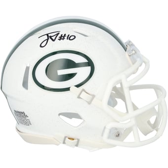 Jordan Love Green Bay Packers Autographed Riddell Alternate Speed Mini Helmet