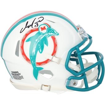 Dan Marino Miami Dolphins Autographed Riddell 1997-2012 Throwback Speed Mini Helmet