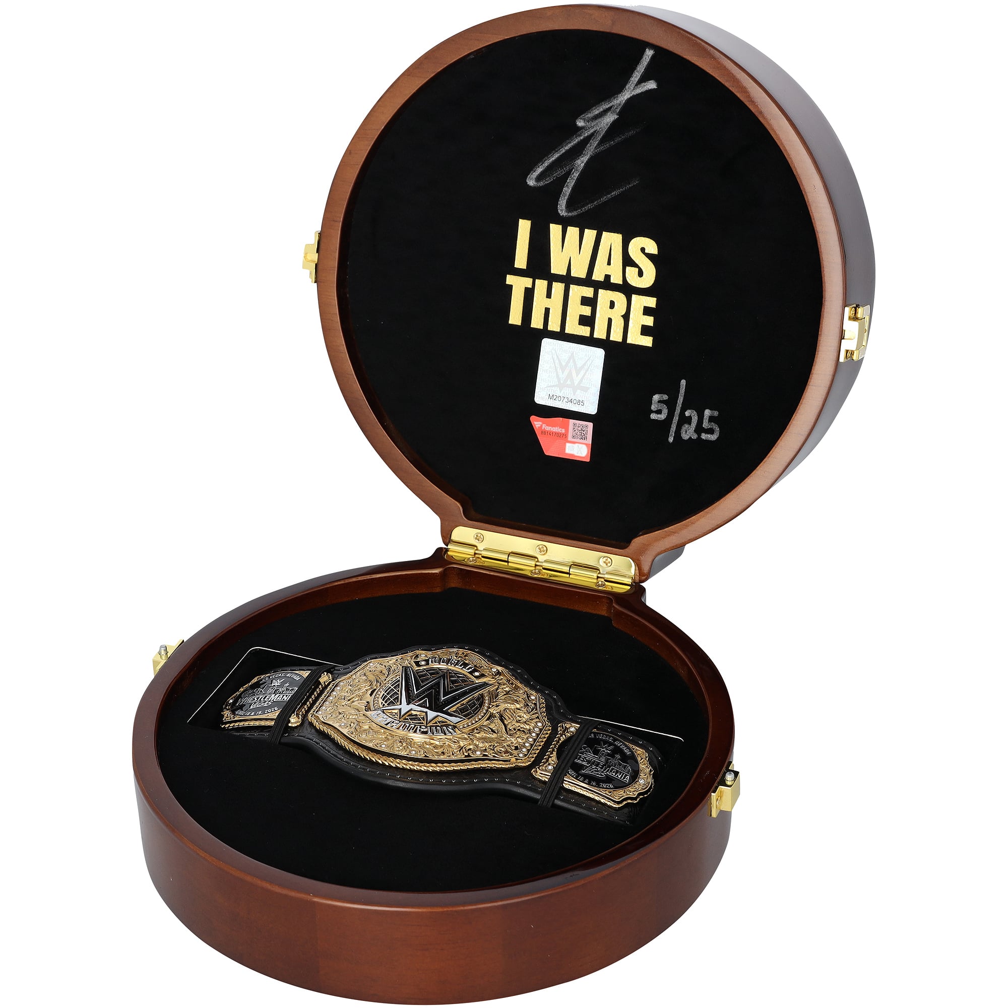 Becky Lynch WWE Autographed WrestleMania 42 Roulette Wheel Mini Title - Limited Edition of 25