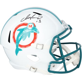 Dan Marino Miami Dolphins Autographed Riddell 1980-1996 Throwback Speed Replica Helmet