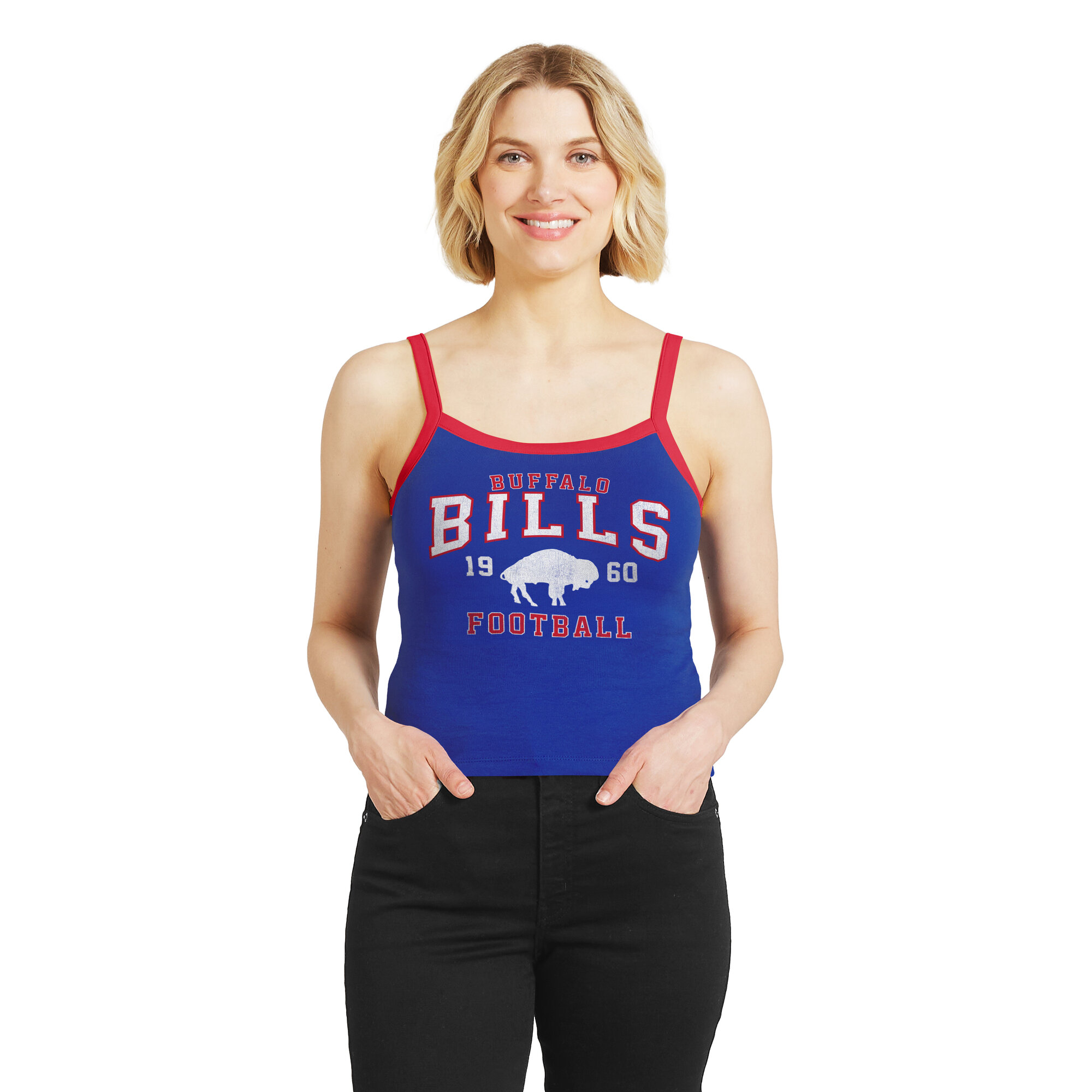 Women's WEAR by Erin Andrews  Royal Buffalo Bills Colorblock Tank Top