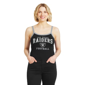 Women's WEAR by Erin Andrews  Black Las Vegas Raiders Colorblock Tank Top