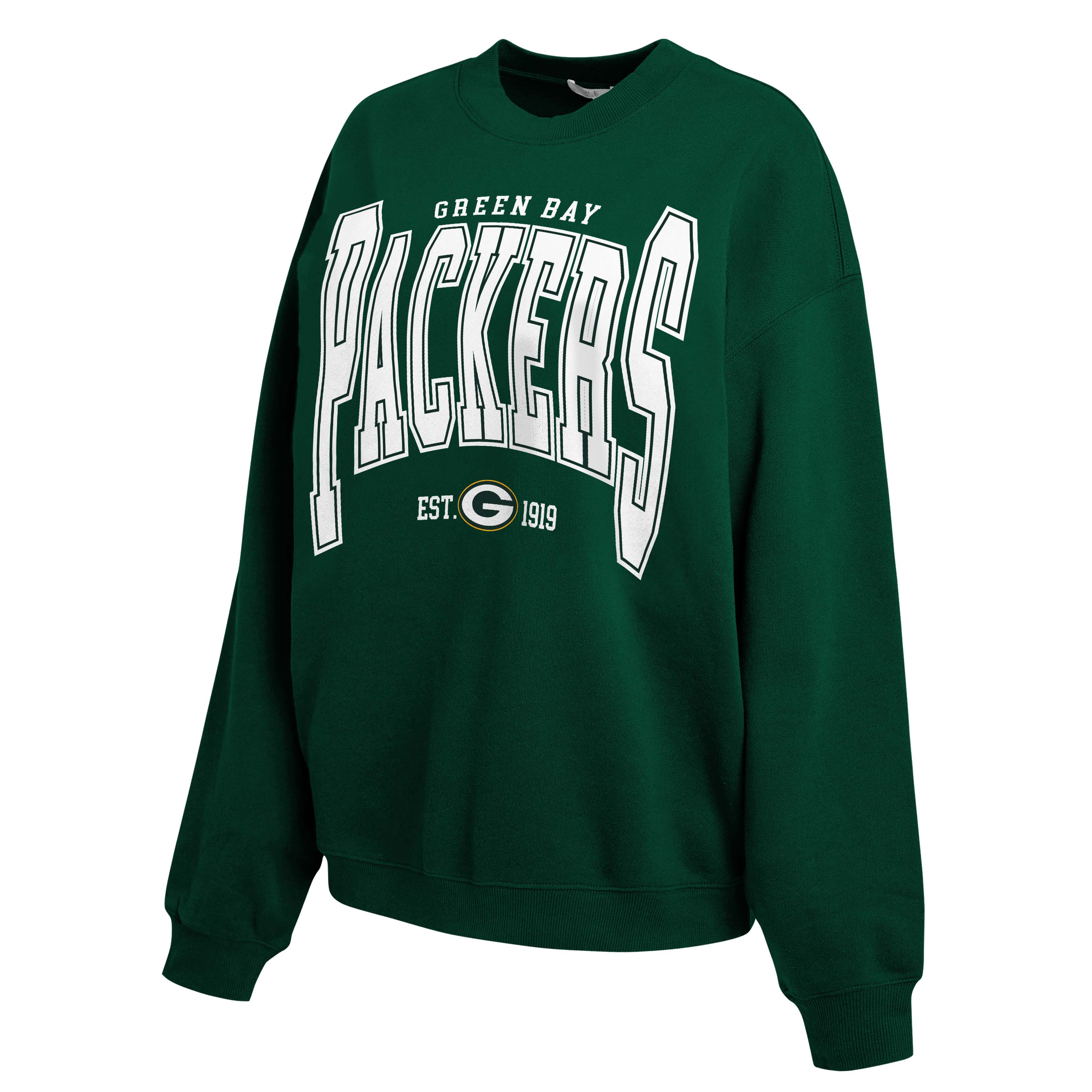 Women's WEAR by Erin Andrews  Green Green Bay Packers Oversized Sweatshirt