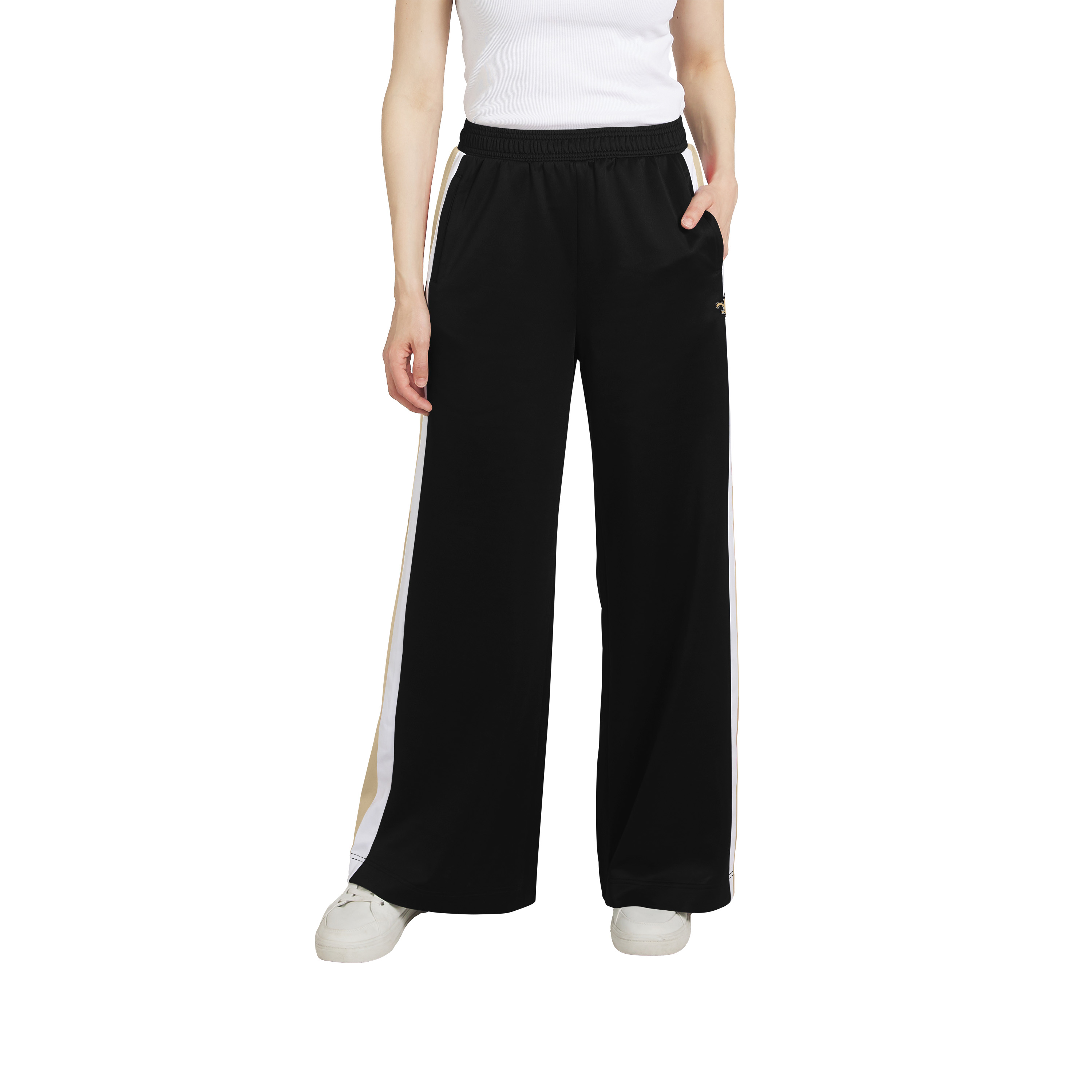Women's WEAR by Erin Andrews New Orleans Saints Stripe Track Pants