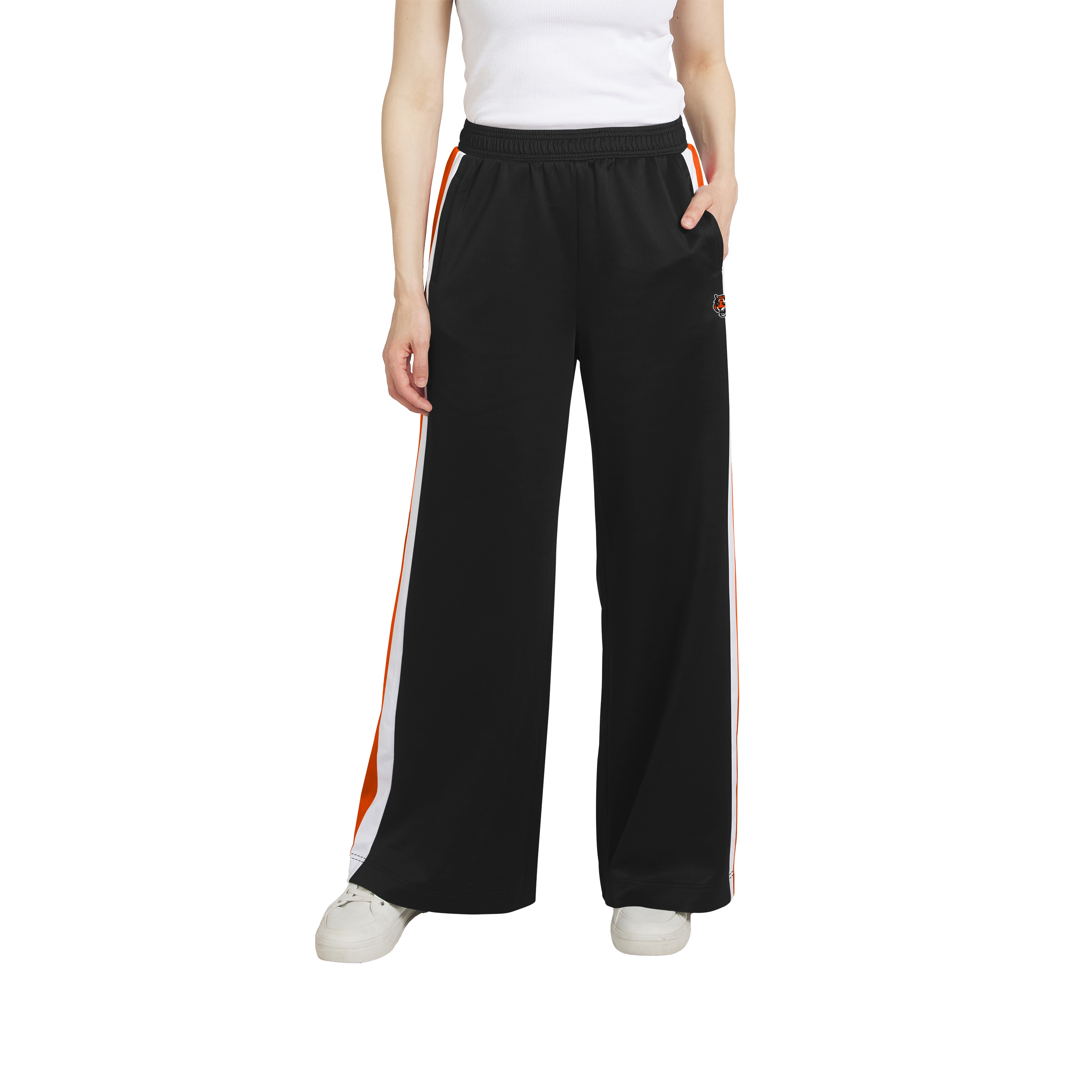 Women's WEAR by Erin Andrews Cincinnati Bengals Stripe Track Pants