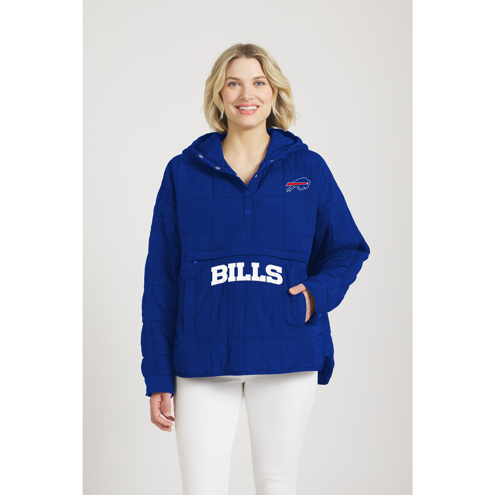 Women's WEAR by Erin Andrews  Royal Buffalo Bills Woven Packable Jacket