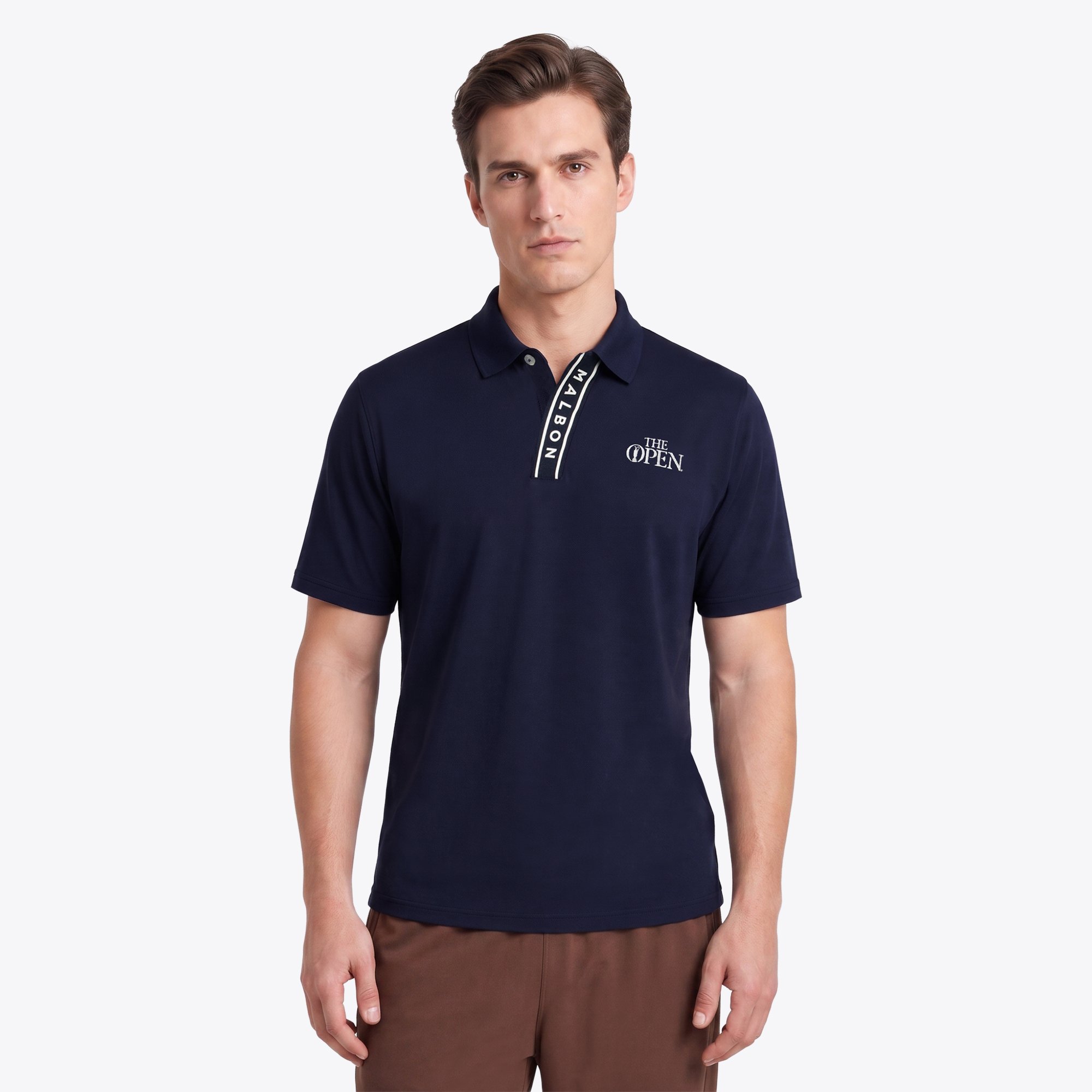 Polo The 154th Open Royal Birkdale Malbon Flag - Blu Navy