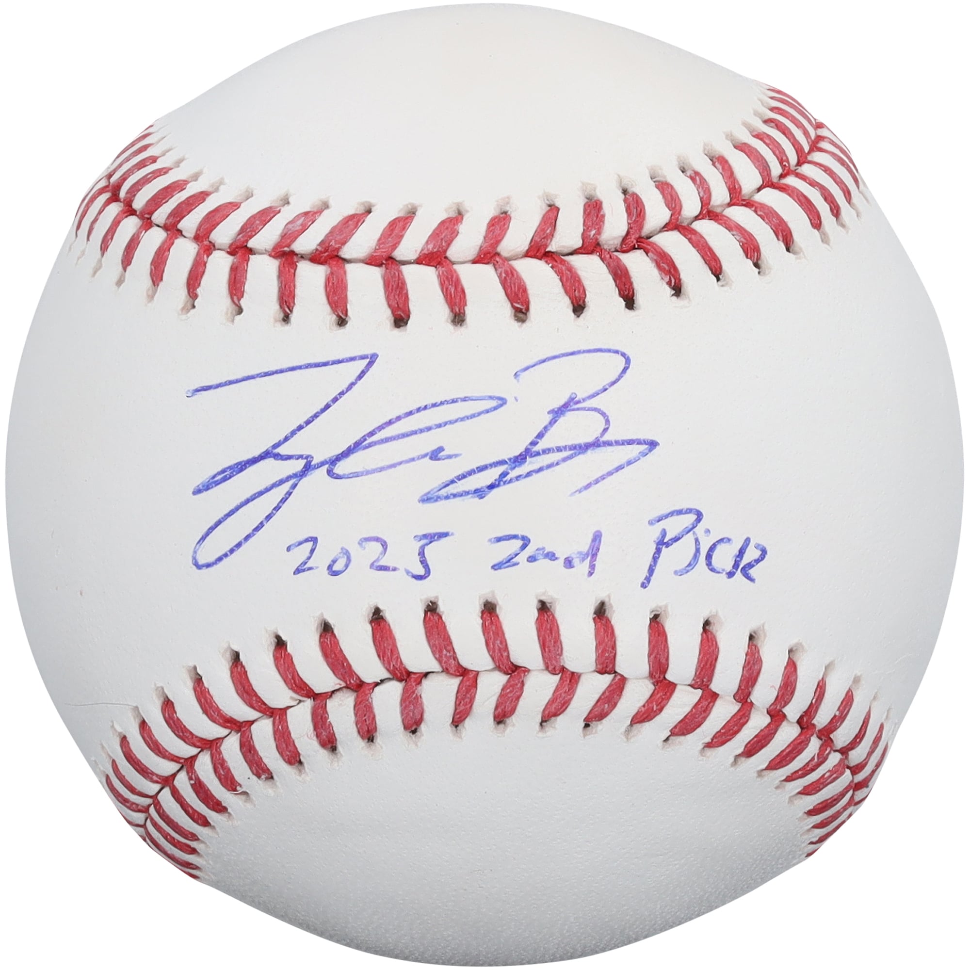 Tyler Bremner Los Angeles Angels Autographed Baseball with "2025 2nd Pick" Inscription
